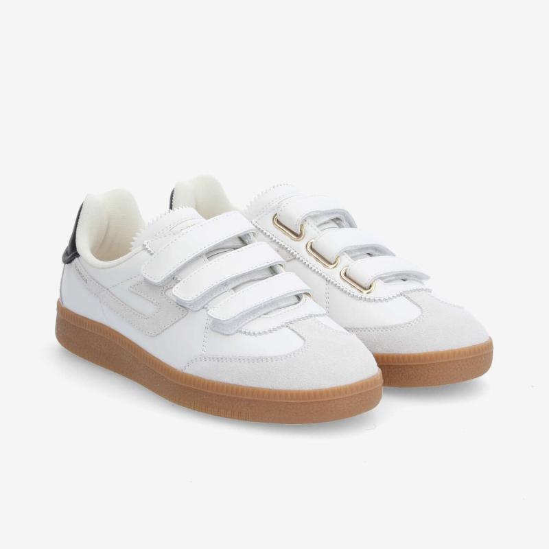 SHEFFIELD STRAPS W - NAPPA/SUEDE - BLANC